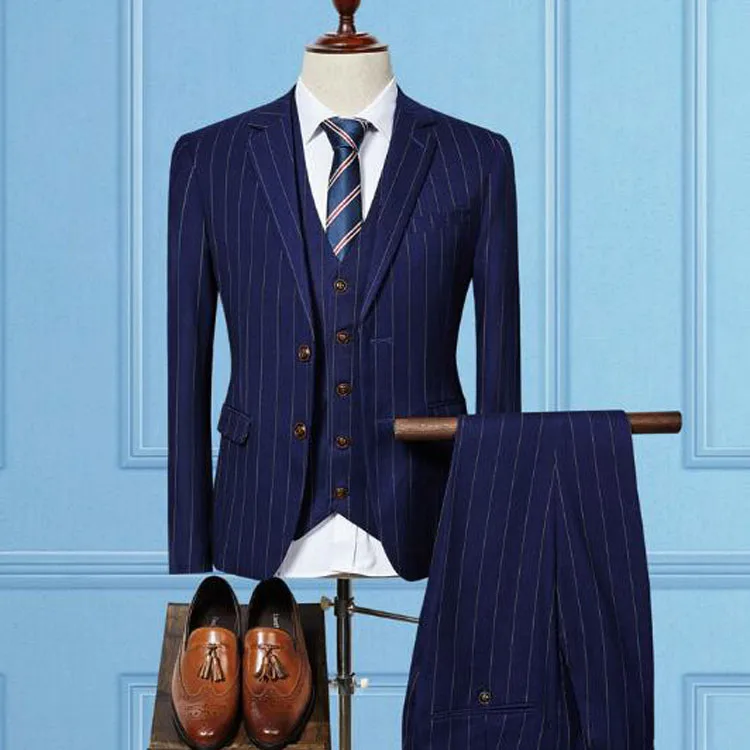 Top brand pant coat design navy blue winter men wedding suits, cheap custom made sweat suits for young adults.