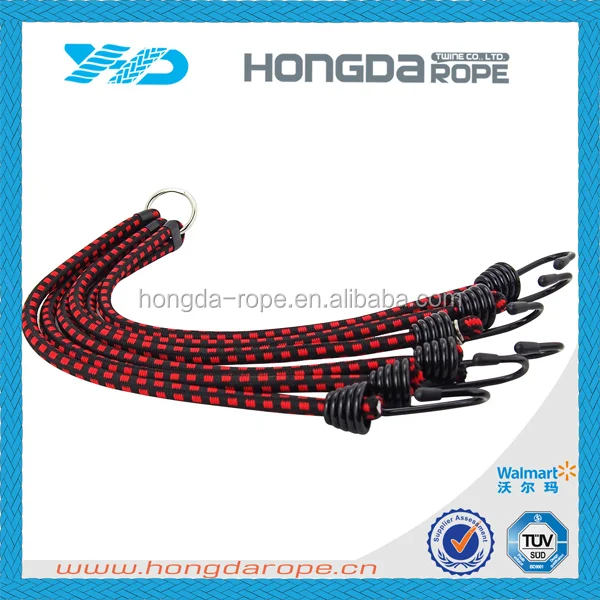 elastic rope with two hooks bungee cord elastic tow rope