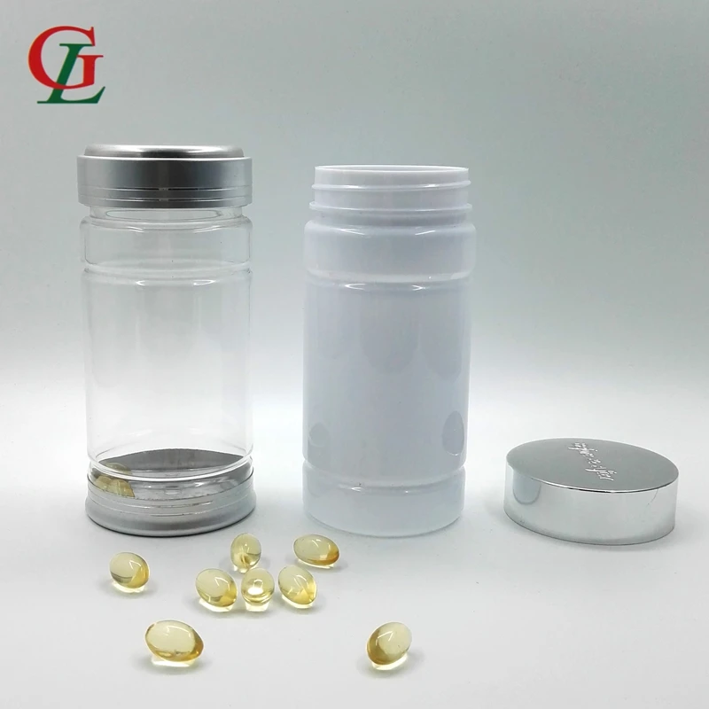 Pet 250CC здравоохранения бутылки контейнеры для хранения продуктов мака бутылка с серебряной Психическое