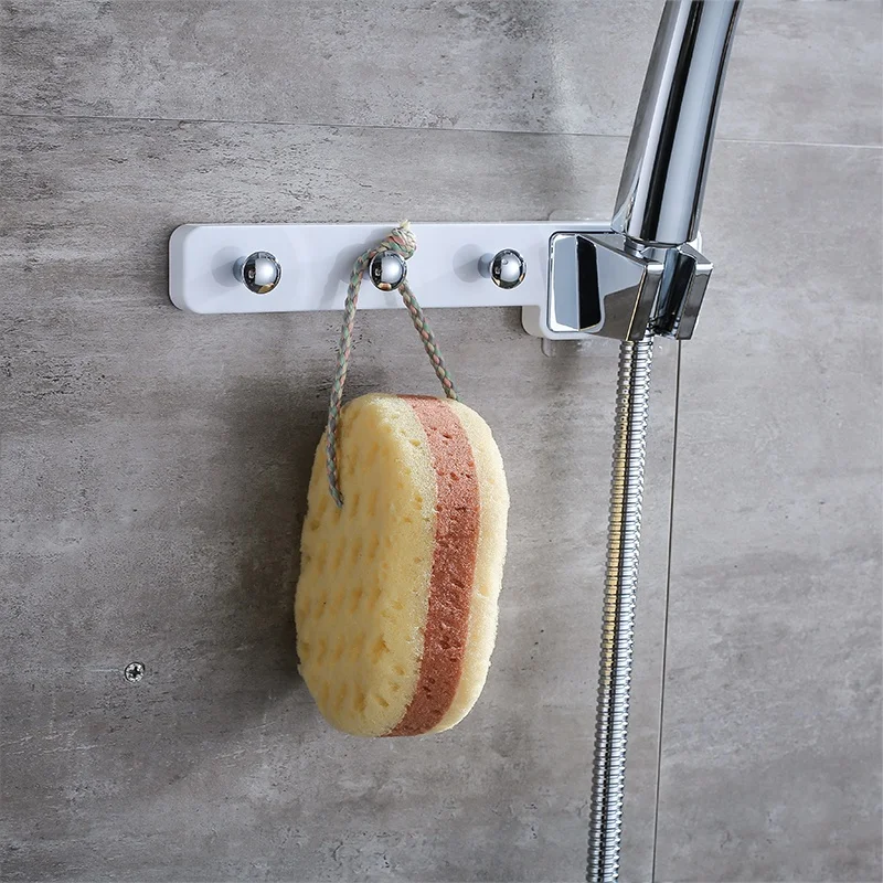 5 Function Chrome Plated Hand Held Shower Ser ABS Hand Showers With Robe Hook