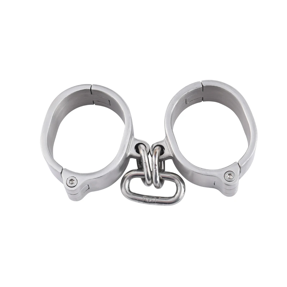 Black emperor SM fun handcuffs, easy to use, practical and convenient, 304 stainless steel material, safe and firm Customizable