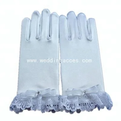 
G4150B2 Lovely girl glove for Communion Dress Communion Glove Wedding Glove 