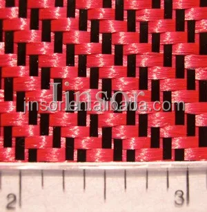 Red carbon fiber cloth