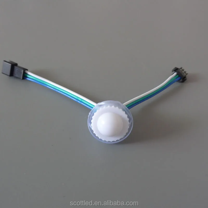 16mm transparent/milky cover LED pixel light rgb 16mm led point light