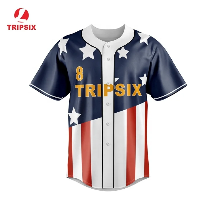 Custom Design Sublimation High Quality Baseball Jersey Shirt