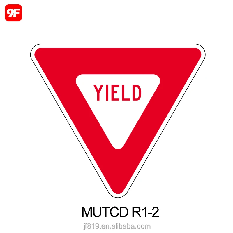 Triangle traffic sign manufacture of traffic signs