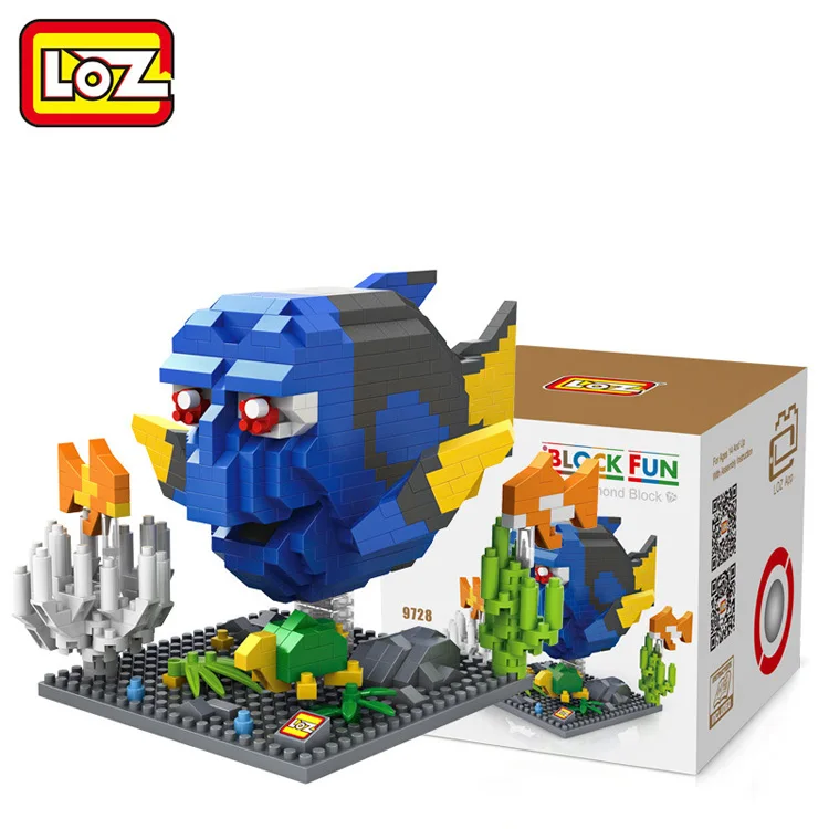 LOZ large plastic little construction old fashioned building block toys