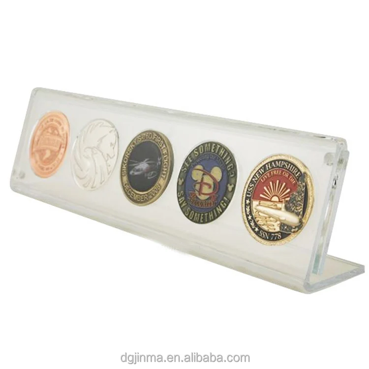 Factory Wholesale Fashion Custom Design Pretty Acrylic Coin Display Stand