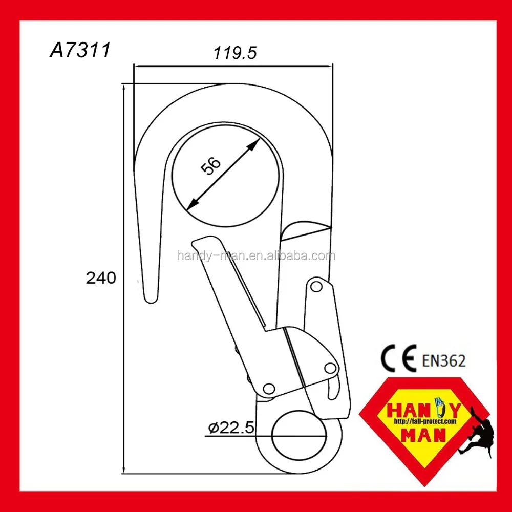 CE Certified Forged Aluminum Rebar Hook