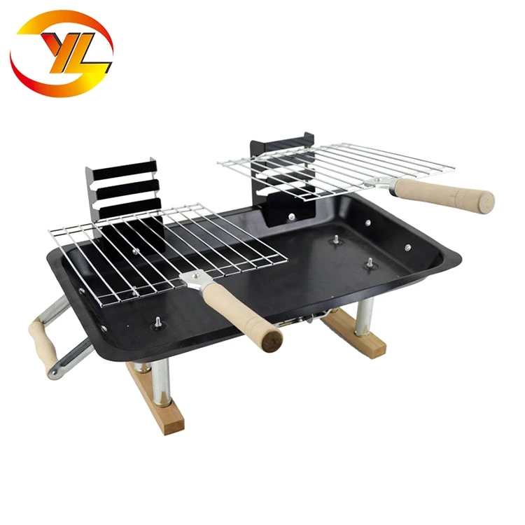 Оптовая продажа двойной стальной Hibachi барбекю гриль японский печь