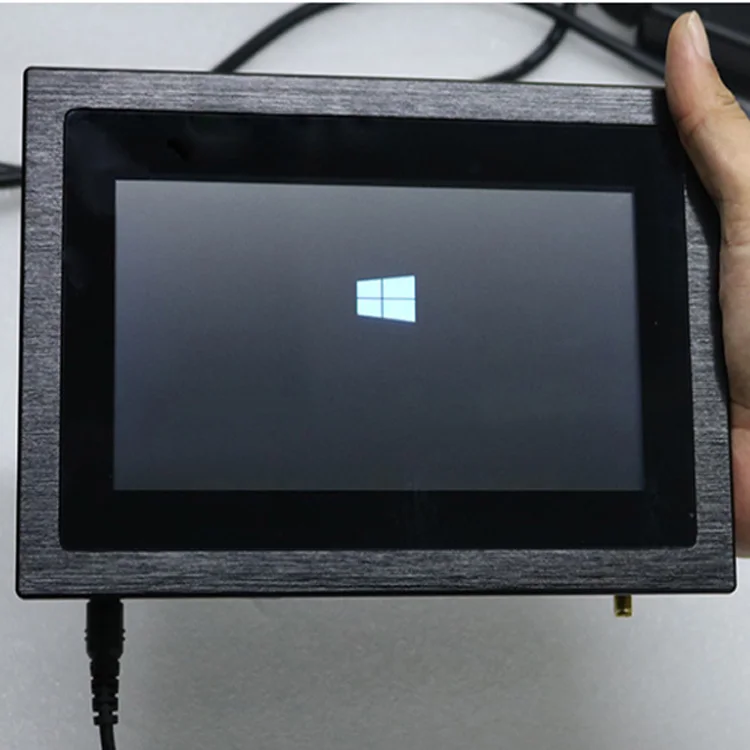 7 inch IP65 front industrial embedded touch screen panel PC for HMI Automation