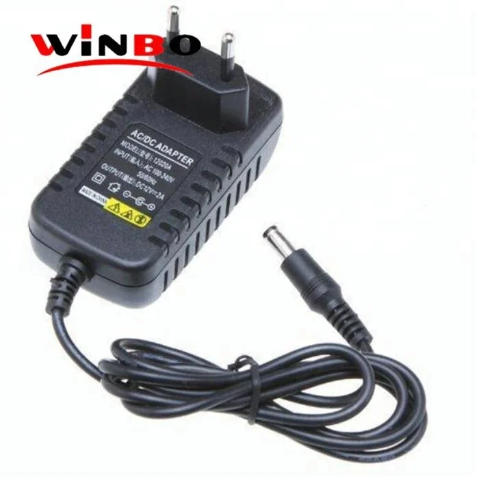 Winbo Drop shipping EU US UK AU Wall plug ac dc power adapter 12v 2a 24w