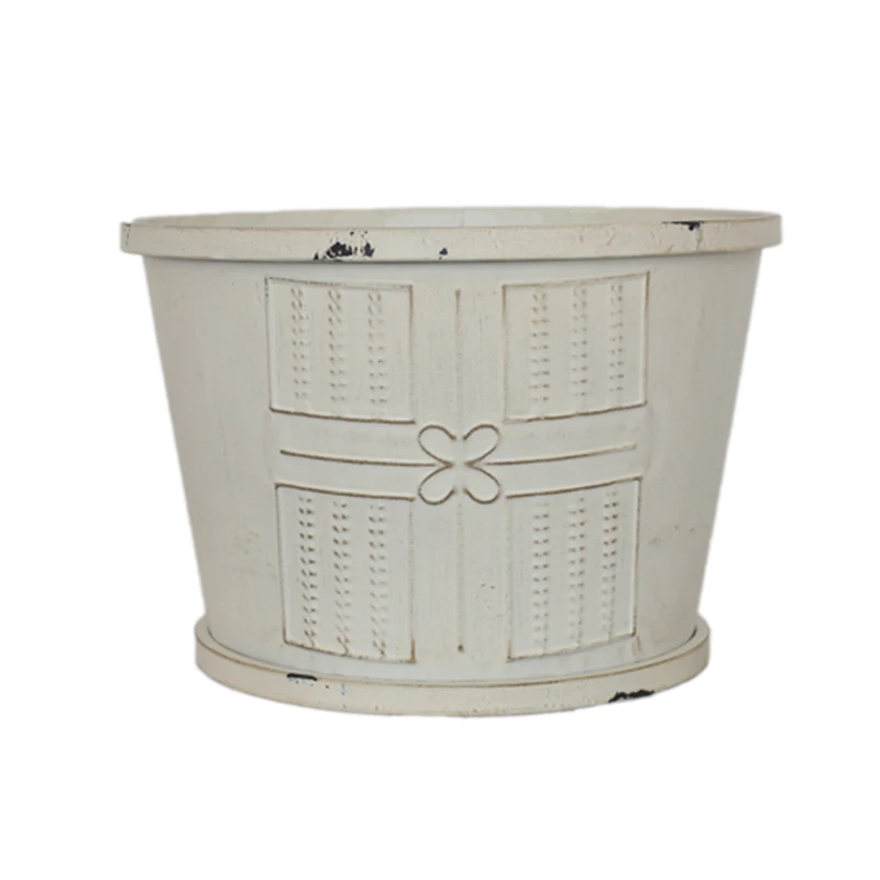 Iron Baby bucket photo prop Newborn baby bed for Photography props Vintage bucket basket photo props