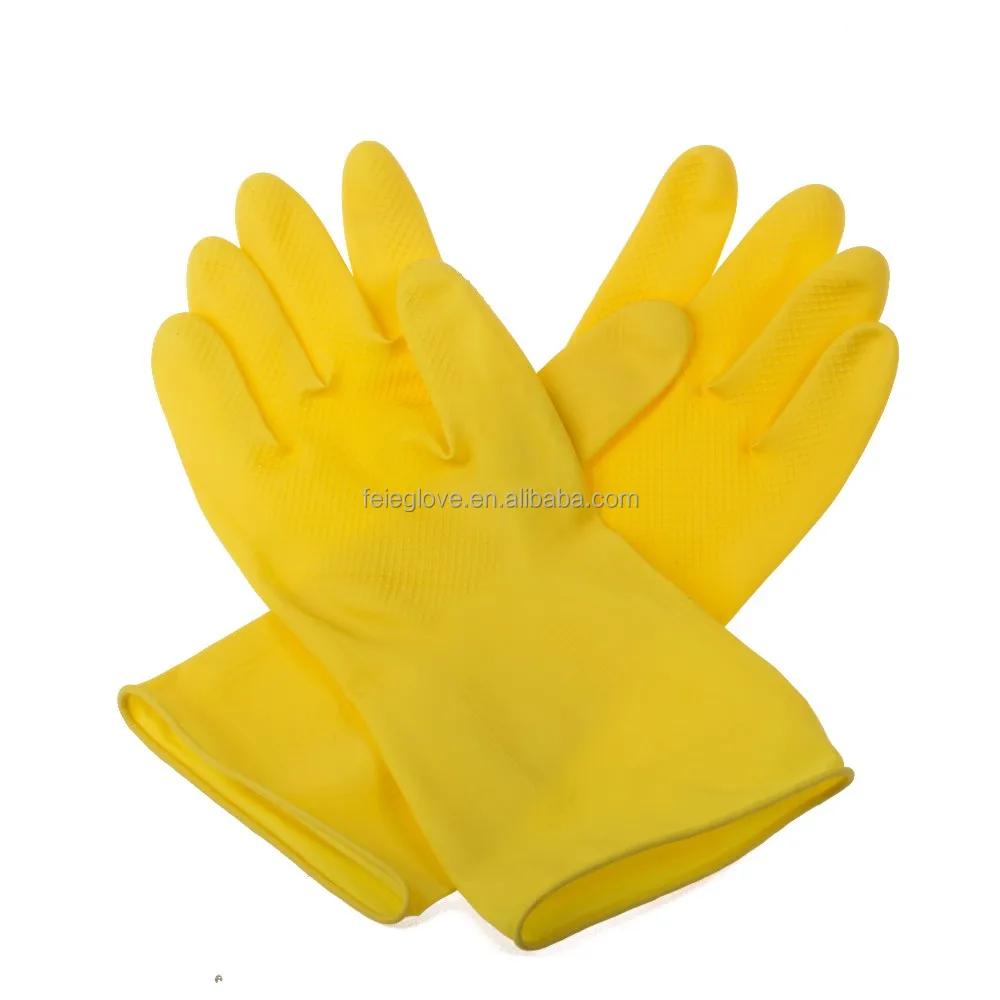 Rubber fancy latex gloves used in light industry/agricultal approved CE/ISO