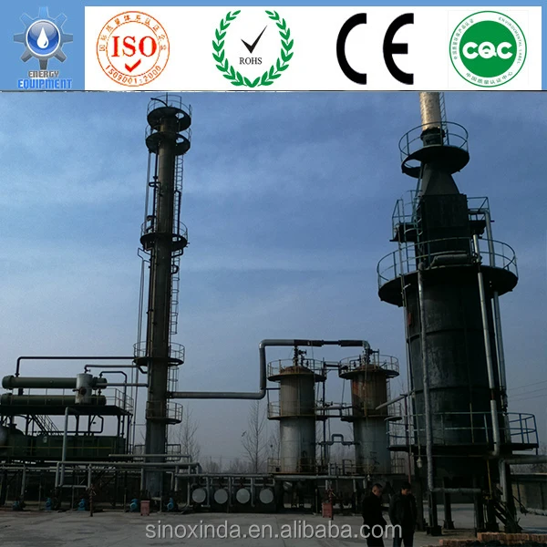 
petrol refinery on distillation and flow catalyst cracking process 