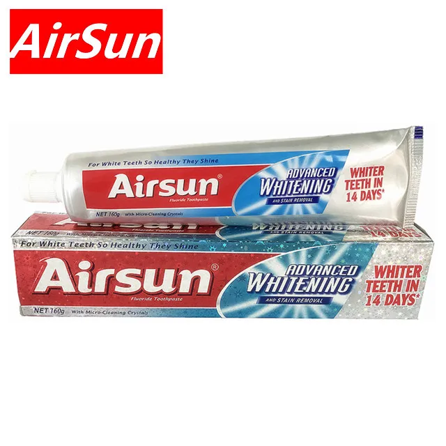 AirSun natural whitening gel Toothpaste with washing beads.