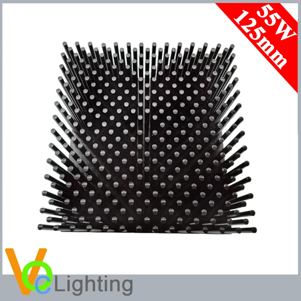 Square COB Vero29 55W Aluminum Pin Fin Passive Heatsink for LED Lighting