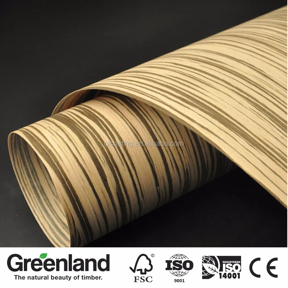 Top Quality engineered timber sliced wood face veneer for guitar hotel door for DIY