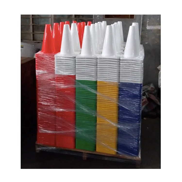 12 inch 300mm Colorful Traffic Road Safety PVC Flowing Tiny Traffic Cones