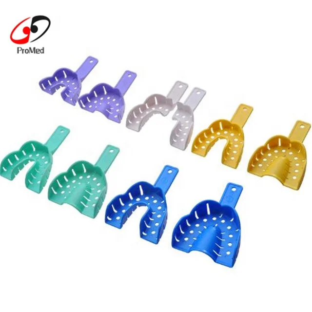 Hot Sale Colorful Disposable Plastic Dental Impression bite Trays set