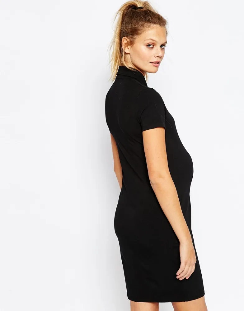 High Quality Maternity Polo Shirt Dress for pregnant woman