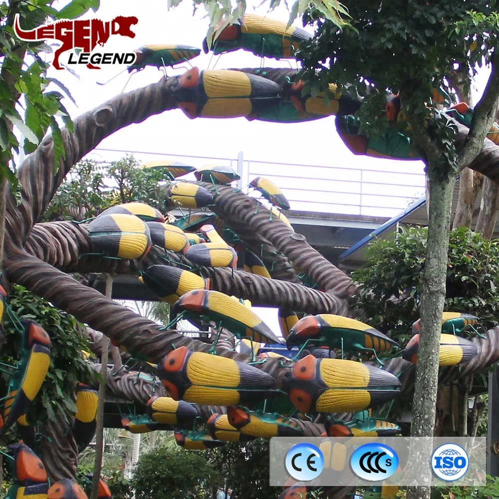 Museum decoration animatronic 3D fiberglass insect for sale