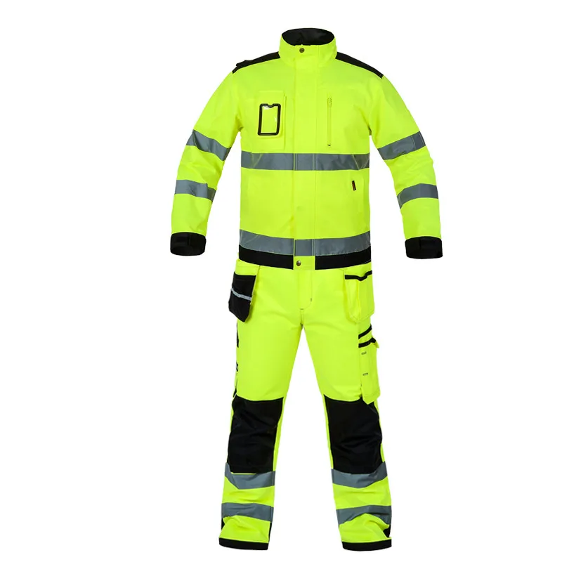 
Direct factory price Reflective stripe anti-static protective safety breathable work wear uniform 