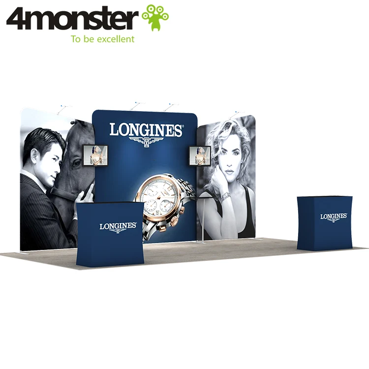 Выставка, стенд 3x6 натяжение ткани дисплей, выставок стенд