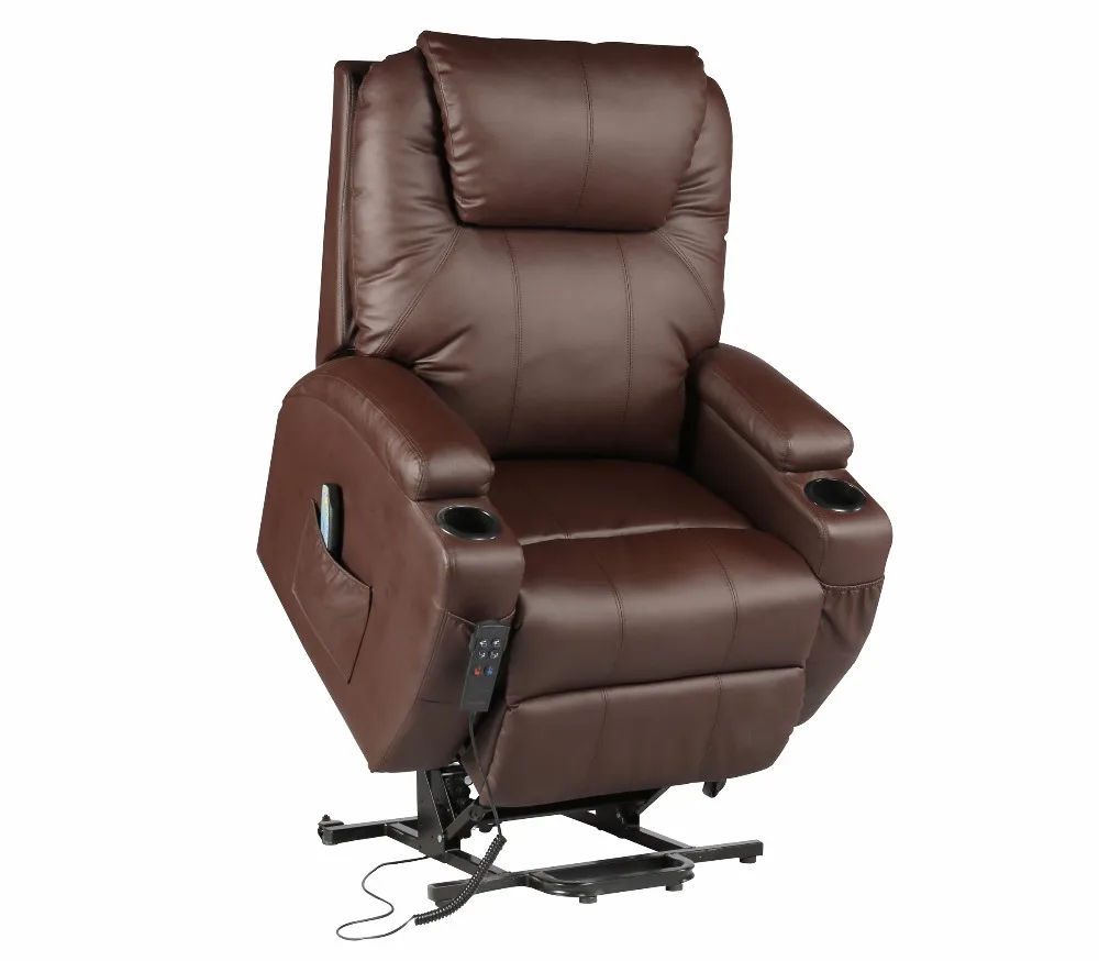 
Electric Rise Recliner Leather Armchair Sofa Home Lounge Chair Massage Heated Recliner Lift Chair for Elder 