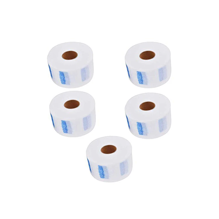 Оптовая продажа, индивидуальные парикмахерские одноразовые бумажные полоски для шеи, рулон для парикмахерской