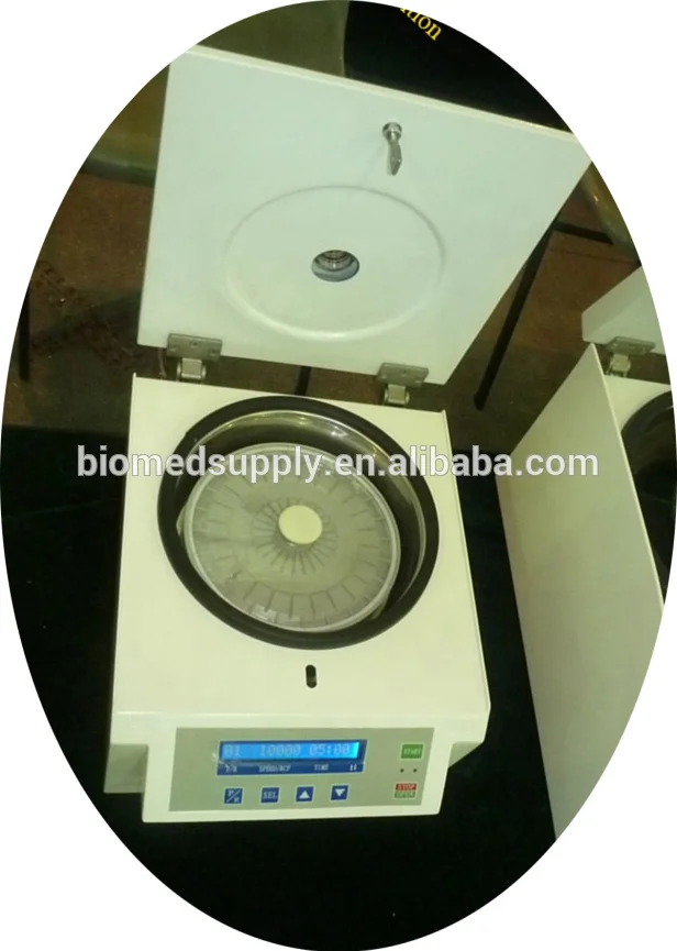 High Quality Tabletop Micro hematocrit Centrifuge with 75mm capillary tube