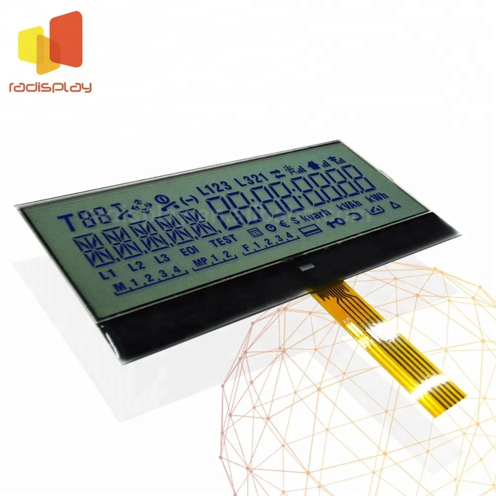 Custom Oem 6 Digit 7 Segment Energy Meter Lcd Display Module