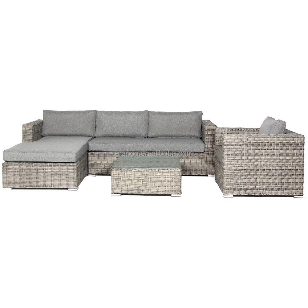 High quality Outdoor Sofa Outdoor Rattan beautiful 5 seater Sofa Set Rattan Furniture