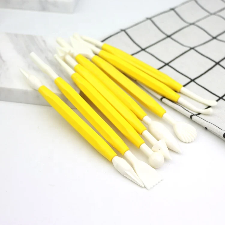 Wholesale Plastic Fondant  Cake Decorating Tools 8pcs modelling tools