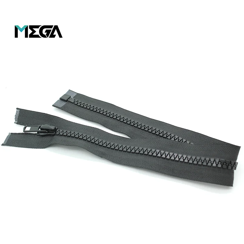 Wholesale high quality open end zipper custom plastic zipper resin corn teeth zipper for clothes