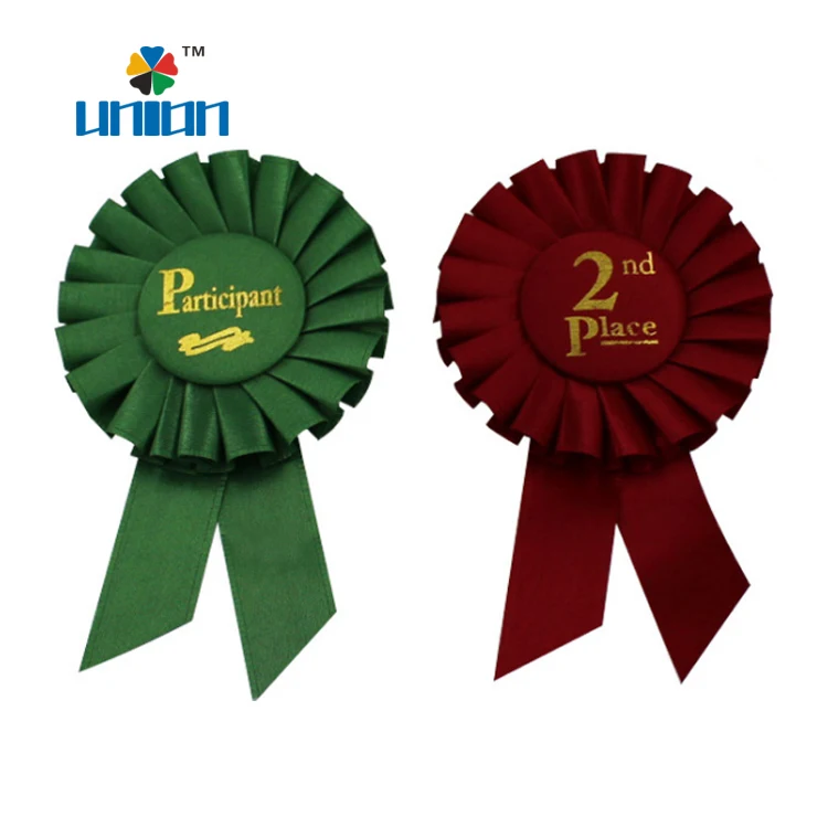Wholesale promotional award ribbon rosettes