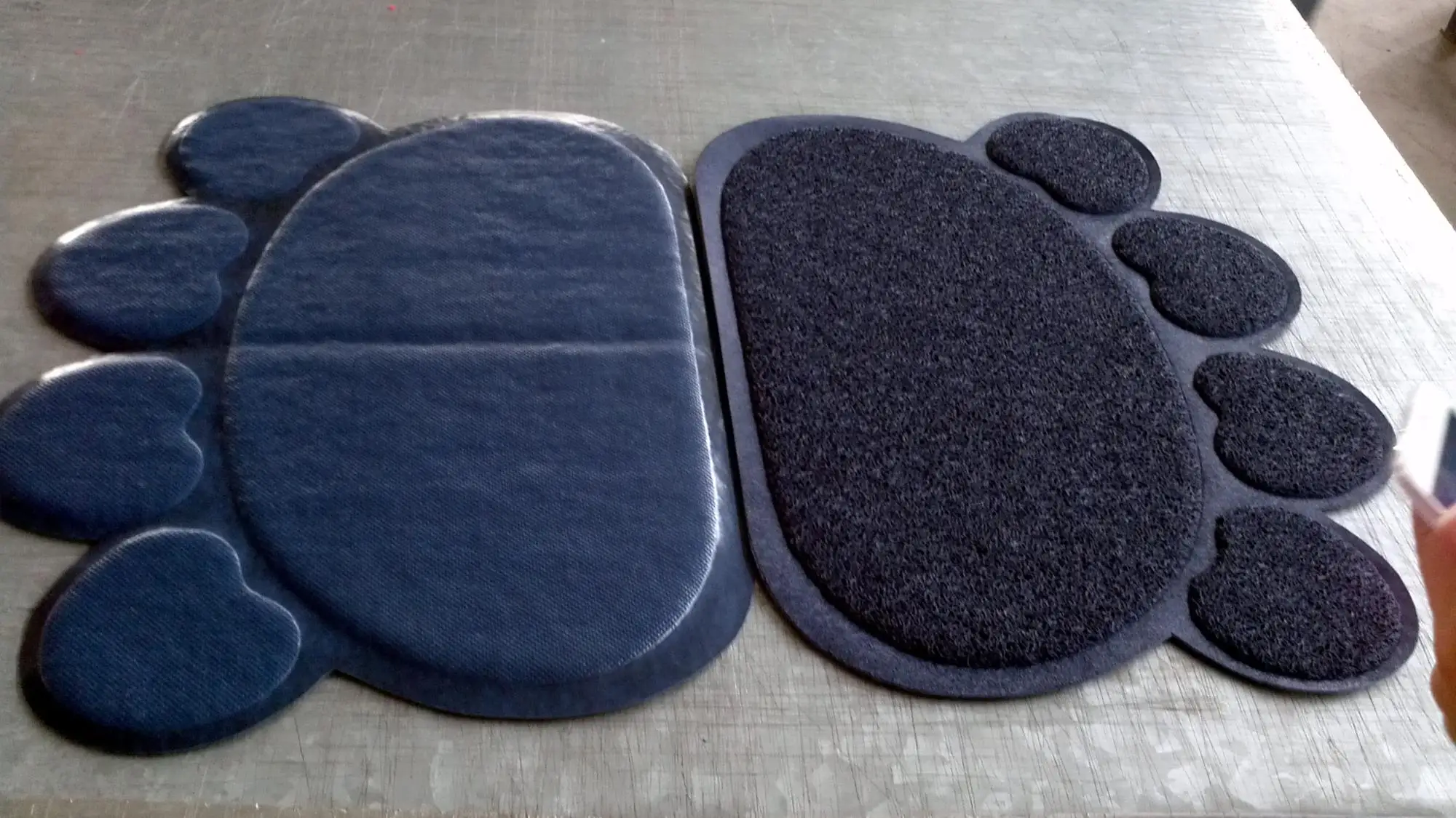 rectangle paw PVC Non-slip Dog Cat Feeding Mat Pet Tray Litter Mat