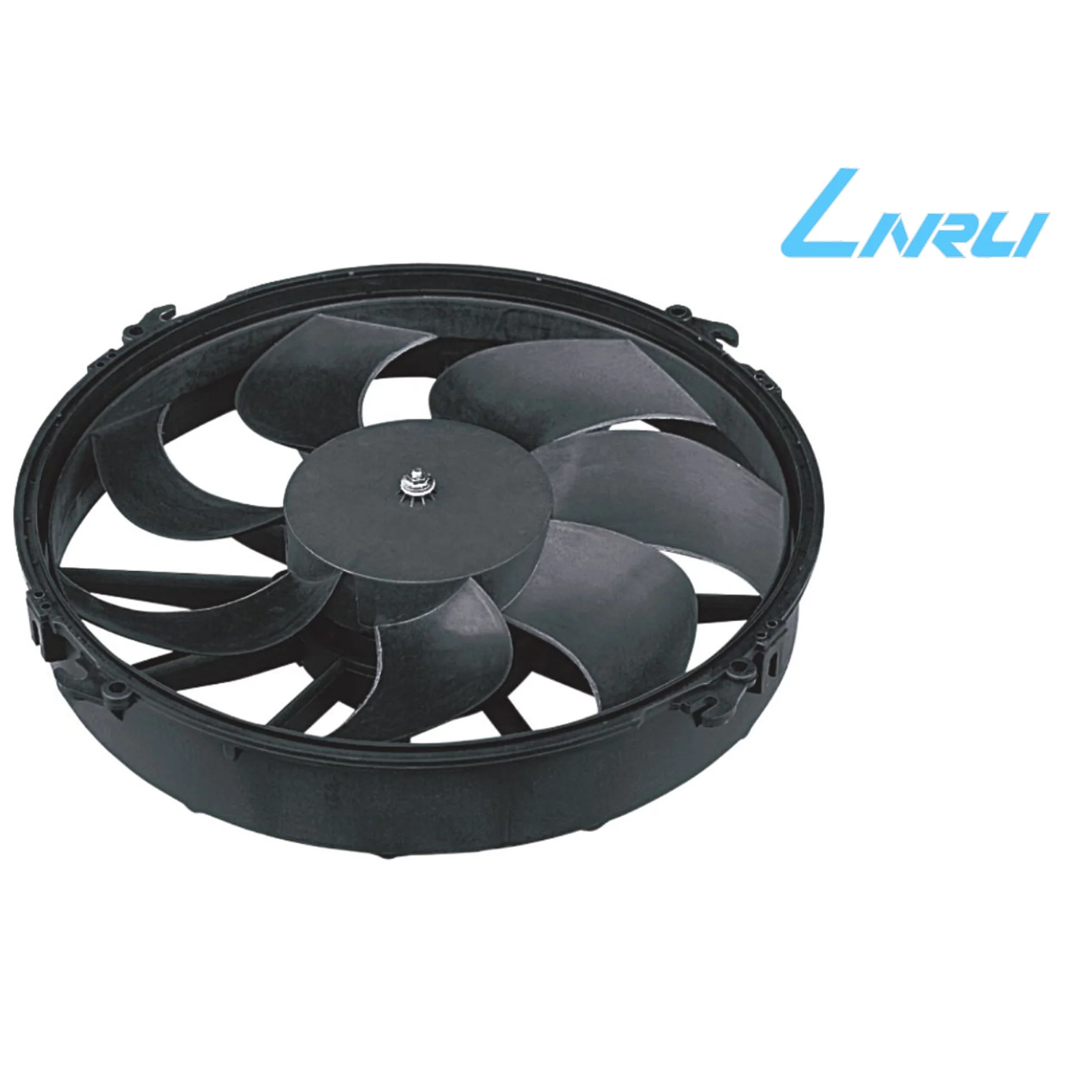 Linrui  New design bus/truck air condition condenser fan LNF261-9 24v dc brush wind suction radiator fan for cooling fan system
