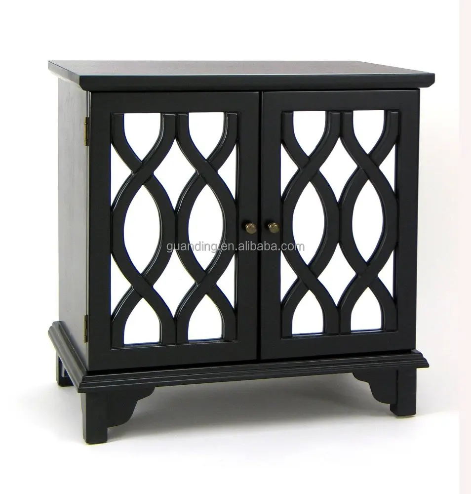 Самый лучший продавая деревянная черный зеркальный комод дизайн