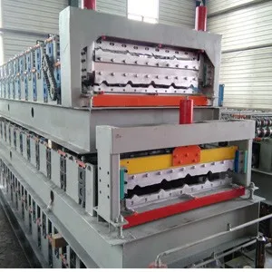 Combined double layer building material machinery steel tile roofing sheet roll forming machine