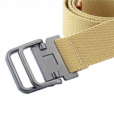 
High Quality Thick Military Canvas Belt Mens Cotton Belt Custom 