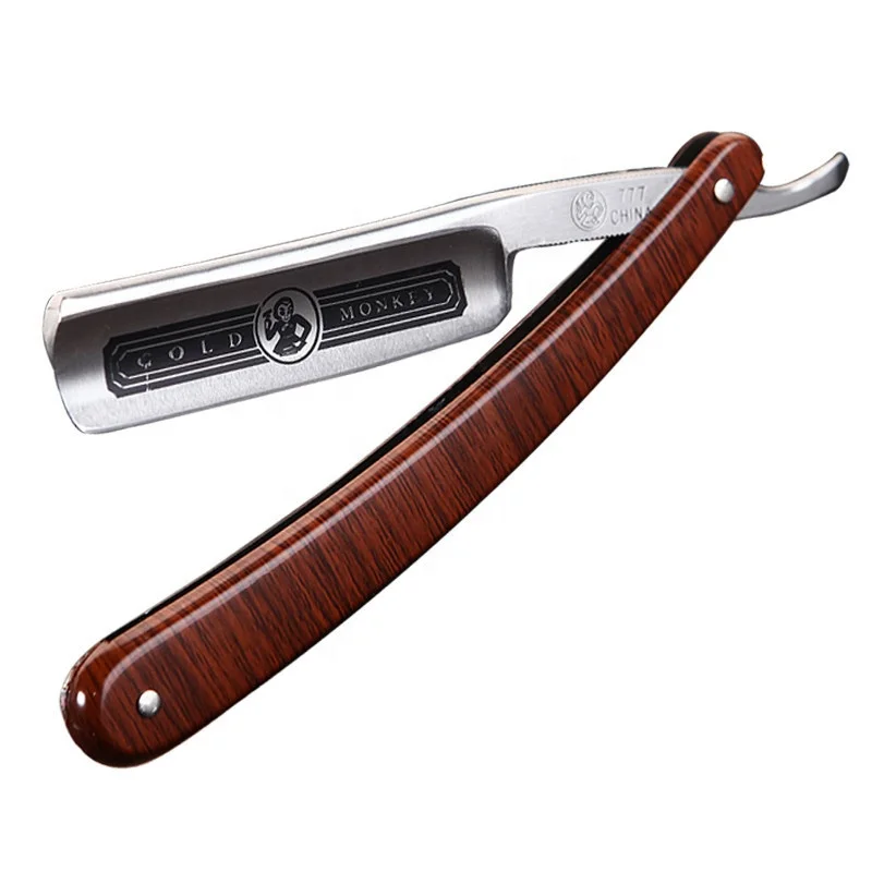 Cut Throat Shaving Straight Razor Carbon Steel Barber Sharpen Straight Razor Shave German Safty Shaver Throat Razors ABS Handle