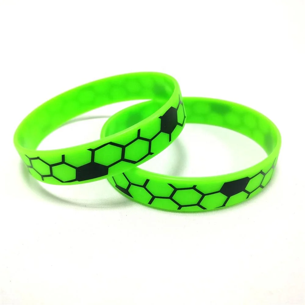 
standard bulk cheap custom 100% silicone bracelets silicone wristband 