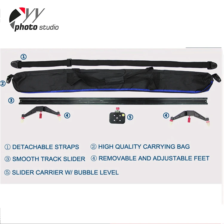 2021 hot sale can be customized now high quality 47.3' 120cm portable aluminum camera dolly track