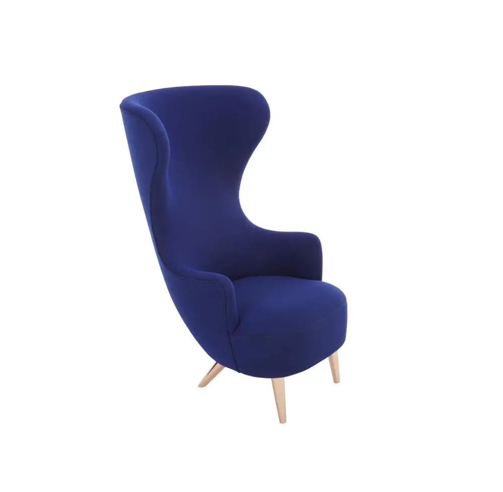  Стул Wingback из бархатной ткани/мебель для гостиничного проекта/стул