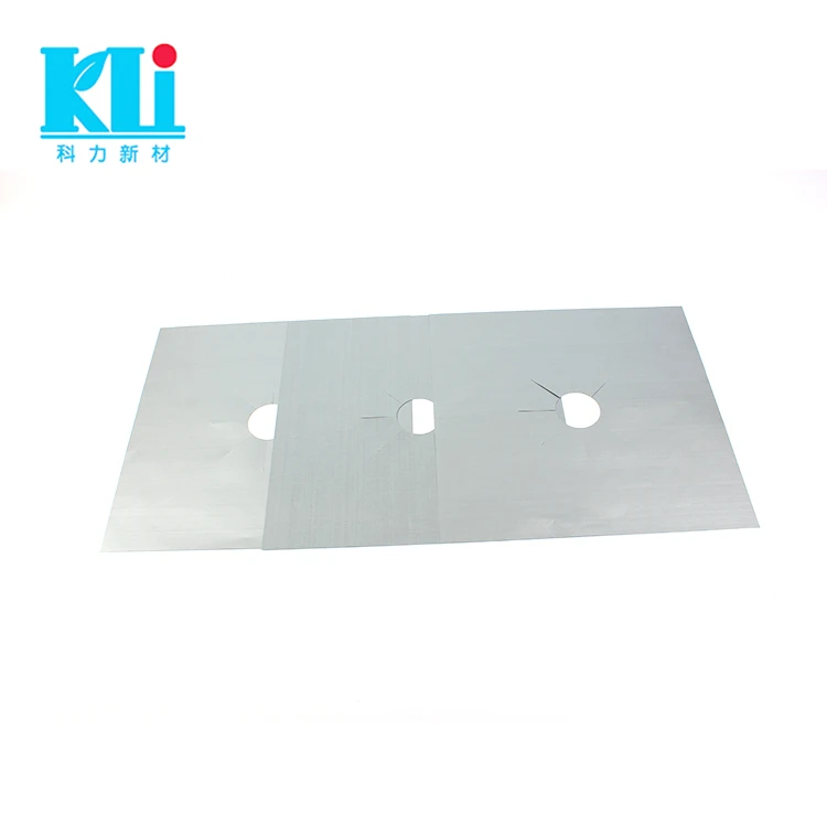 Set of 4 Silver Gas Liner 27*27cm Non-stick Gas Range Protectors