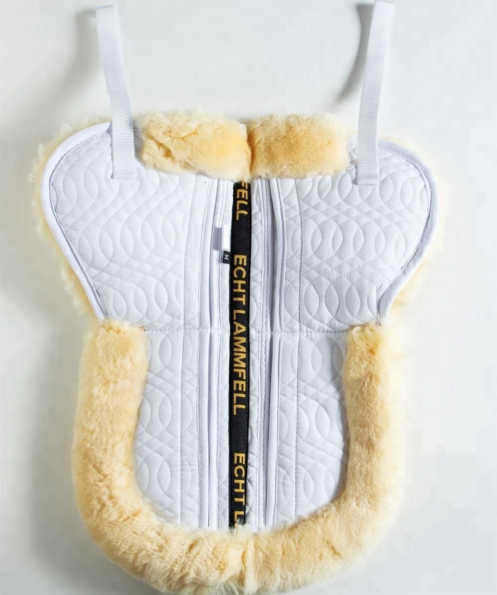 sheepskin liner quilted cloth saddle pad horse