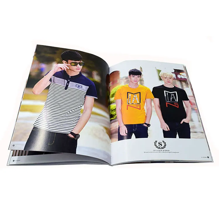 Free sample custom printing full color glossy art fashion adult magazine