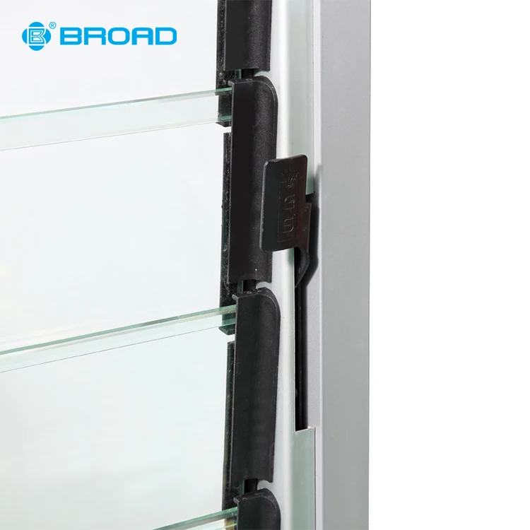 China Supplier price adjustable basement glass louvres windows
