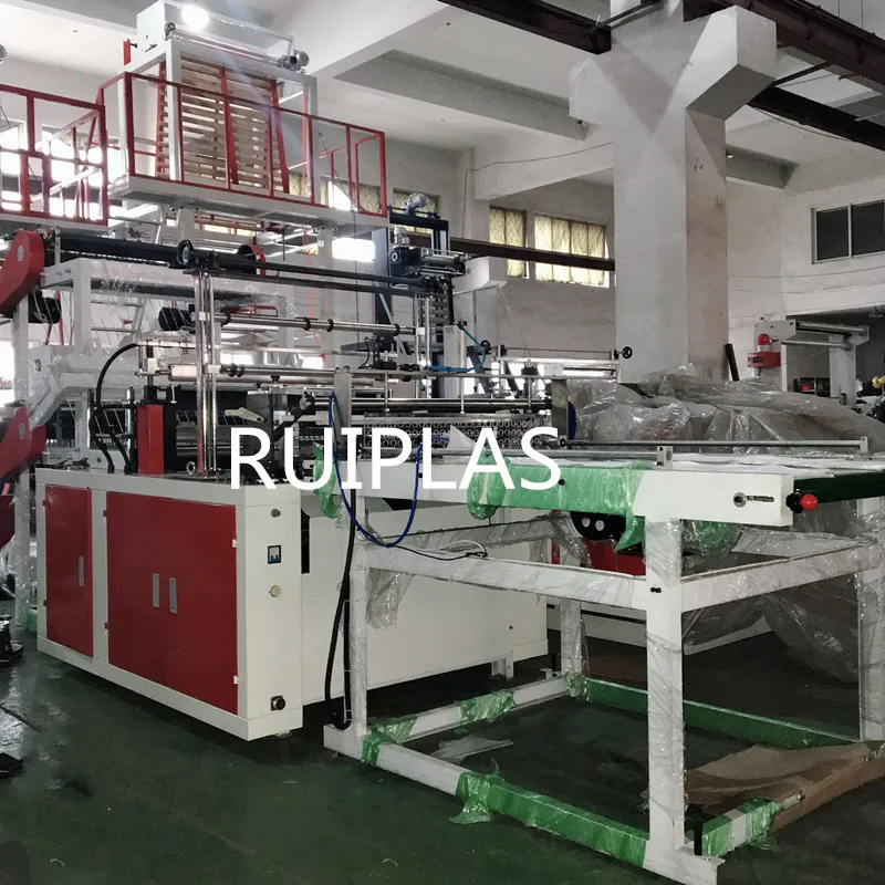 plastic automatic folding shopping bags making machine manufacture/makers